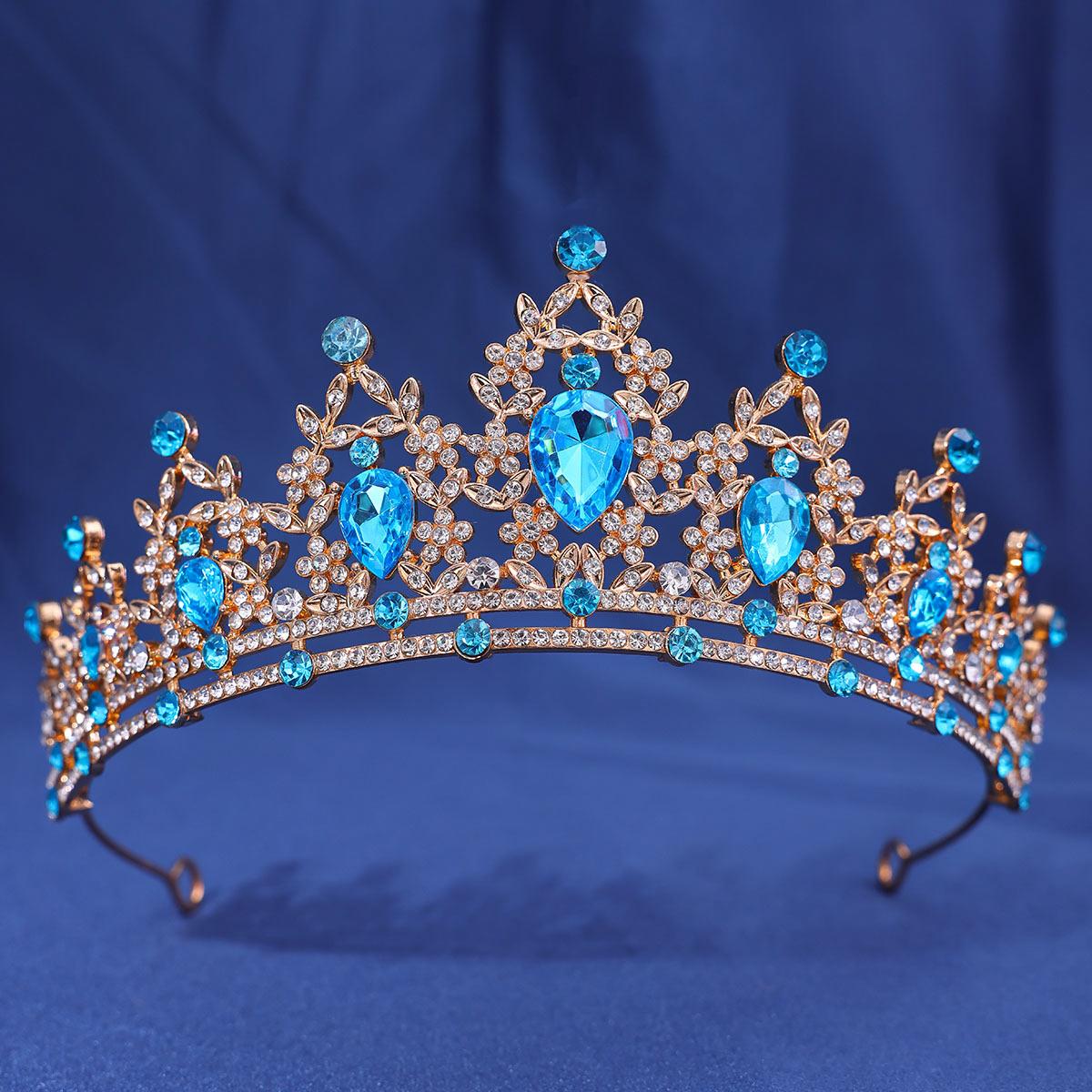 Fashion Crystal Rhinestone Tiaras And Crowns Diadems Headbands For Women Bride Wedding Hair Accessories Jewelry Band