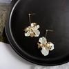 Fashion  Accessories Korean Petals Flower Dangle Earrings Jewelry Drop Earrings Stud Earrings