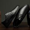 Man Moccasins Fashion All-Match Dress Shoes Mens Business Formal Genuine Leather Casual Newest Lace-Up Oxfords Wedding Shoes Men
