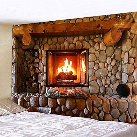 Tapestry fireplace wall of the house 75x100
