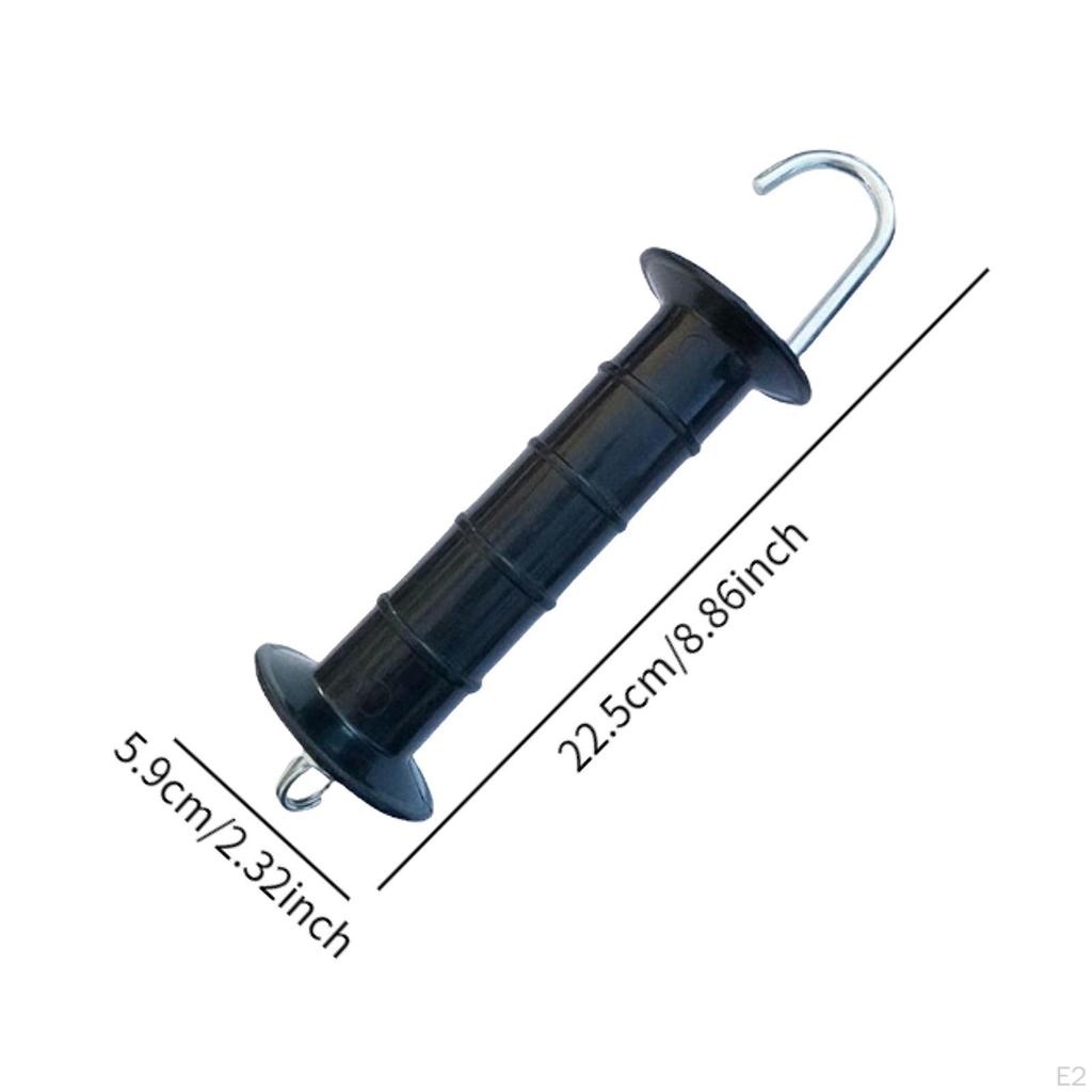 10Pcs Electric Fence Gate Handles,Insulated Spring Handles Outdoor Handle with for