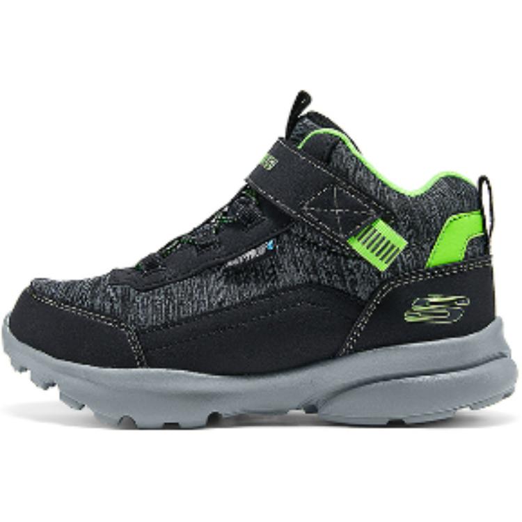 Skechers Kids Boys Comfortable Slip-Resistant Mid-Top Casual Shoes Kids sneakers Black 403911L-BKCC