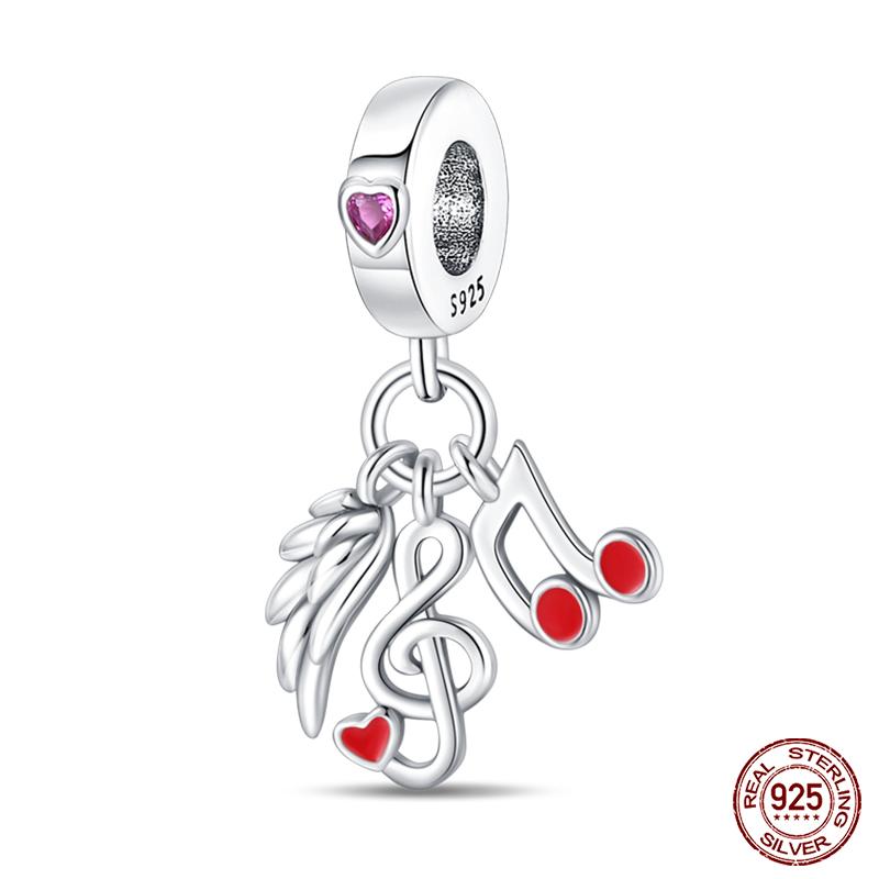 Fit Qikaola Original Bracelets Copper Music Symbol Drawing Plate Medicine Box Career Series Charms Beads For Diy Jewelry