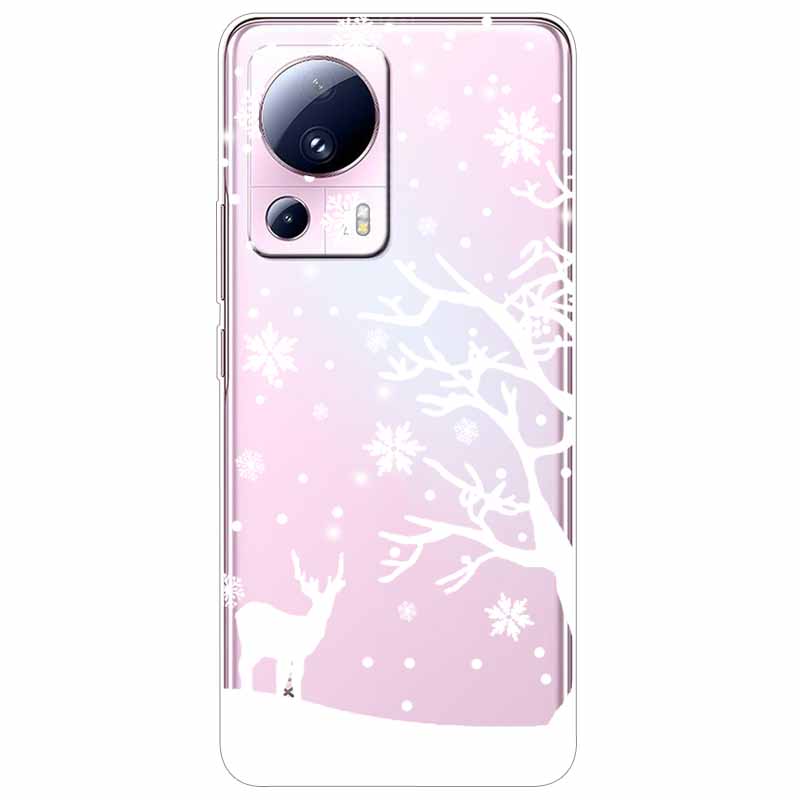 For Xiaomi 13 Lite 5G Case 13Lite Clear TPU Soft Lovely Cats Silicone Print Cover for Xiaomi Mi 13 Lite Transparent Xiaomi13Lite