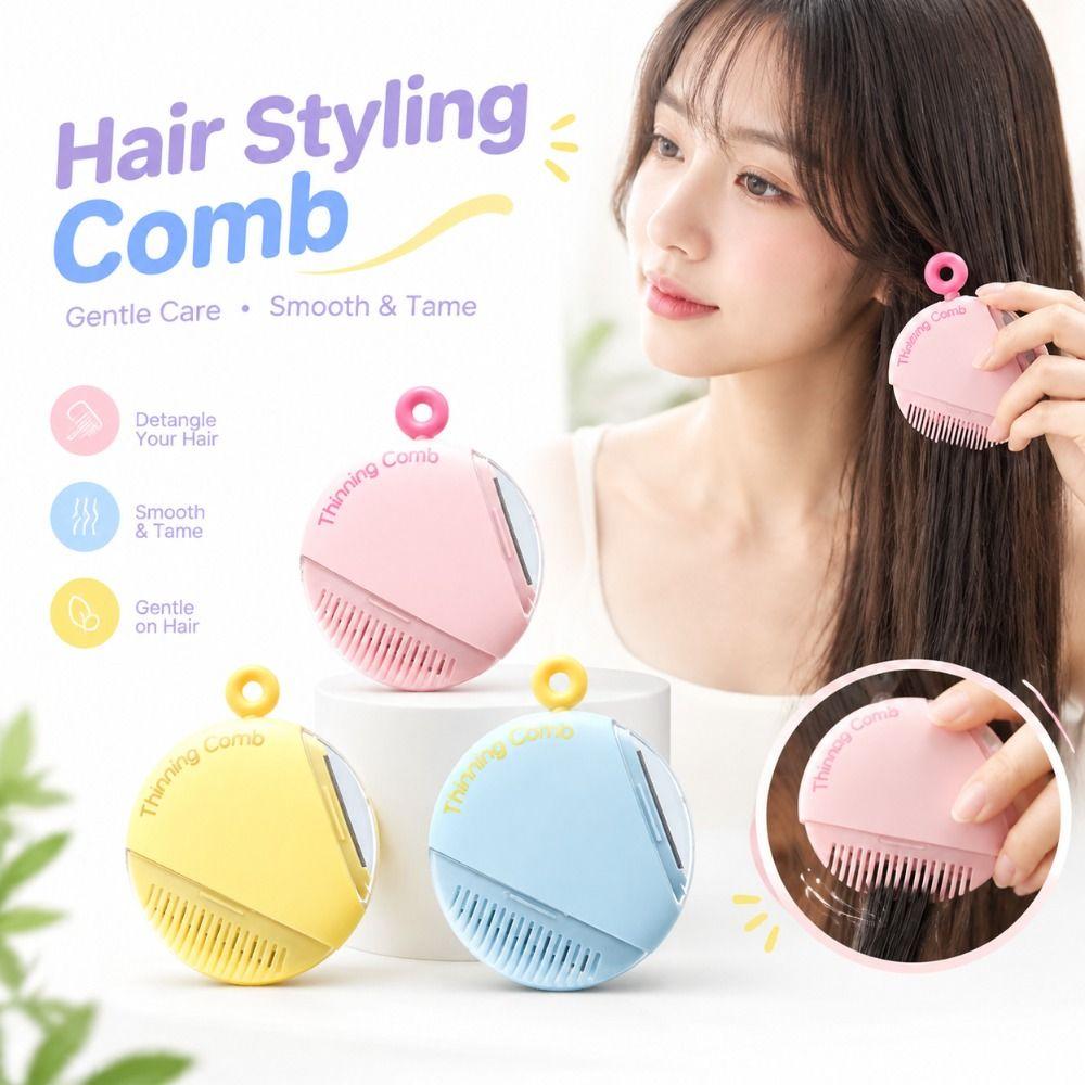 Portable Baby Haircut Comb Round Eyebrow Razor Shaver  for Trim Bangs And Broken Hair Bangs