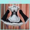 Zero Kara Hajimeru Isekai Seikatsu Zwillinge Ram/Rem Premium Qualität Cosplay Dienstmädchenkleid Mit Kopfschmuck