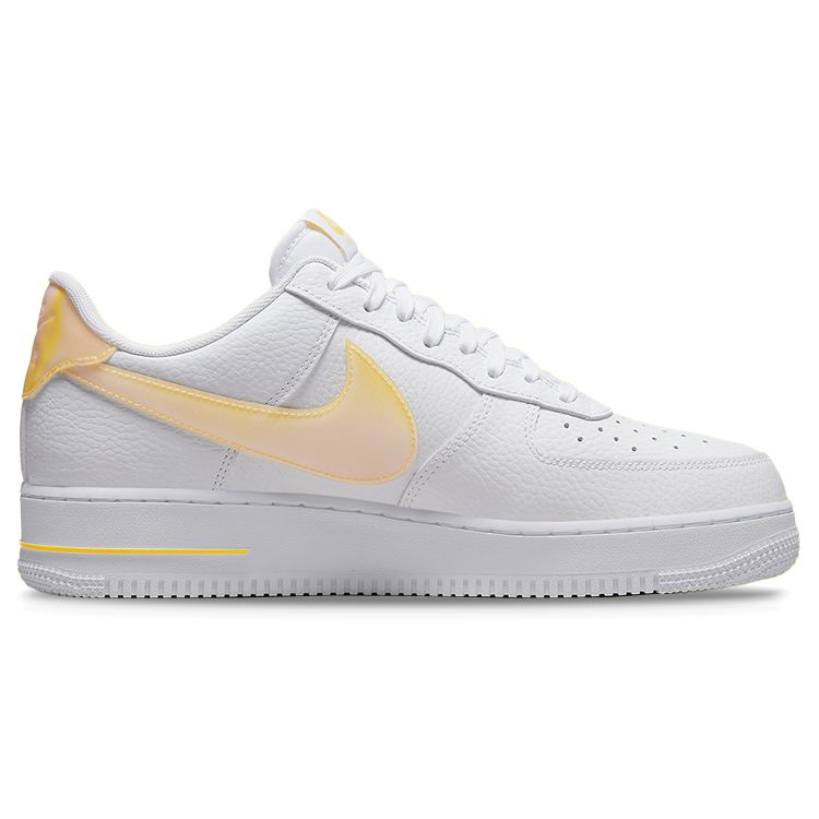 Nike Air Force 1 07 Jumbo Swoosh - White Vivid Sulfur Men Sneakers DV3505-101