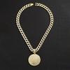 Hip Hop Alloy Letter Imbcak Pendant Necklace for Men, Street Cuban Chain Adorned with Diamonds, Basketball Necklace