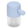 Laveur de Lentilles de Contact Portable Nettoyeur de Lentilles Manuel Étui Rotation Mignon Appareil de Nettoyage Bleu