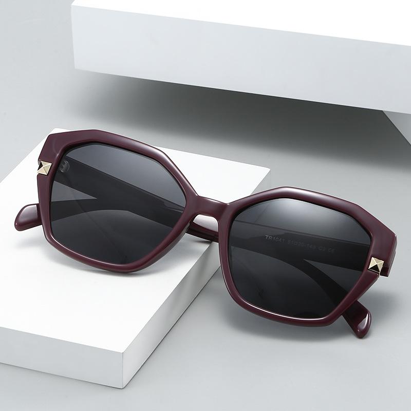 Geometric Frame Sunglasses Tr Material 5 Colors Optional Uv400 Uv Protection Batch