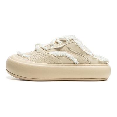 Li Ning Trendy Versatile Non-Slip Wear-Resistant Low-Top Casual Shoes Women Sneakers Milk-Tea-Yellow AZGU072-3