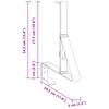 Snow Guard Support Anthracite 29.5 X 3 X 34.5 Cm Steel
