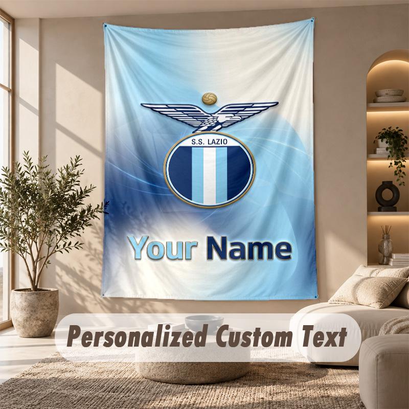 Tapestry Custom Name Text, Wall Hanging Tapestry Home Room DecorLazio FC
