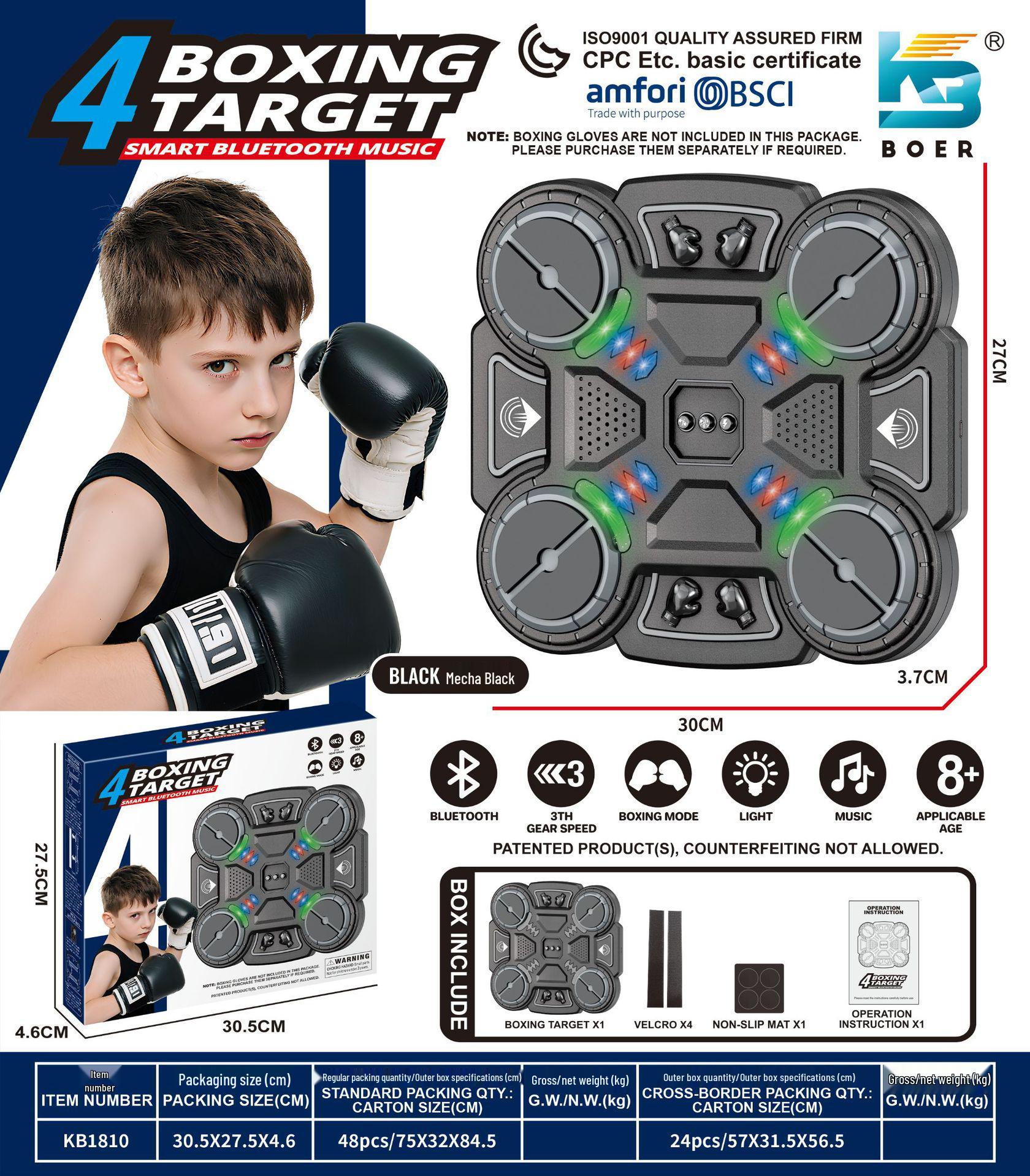 Smart Bluetooth Music Boxing Target for Kids - Rhythm Trainer & Fitness Toy