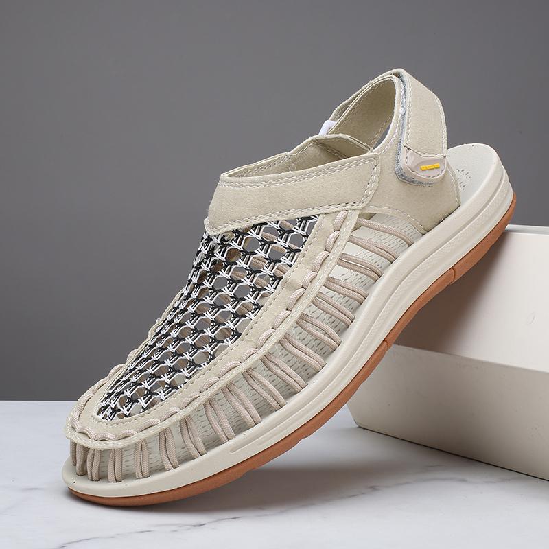 Fashion Hot Selling Men's Sandals High-quality Handmade Casual Shoes Outdoor Anti Slip Seaside Men's Beach Camping Shoes Summer