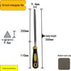 Steel Grinder File - Flat & Triangular Medium-Tooth Wear-Resistant Metal File