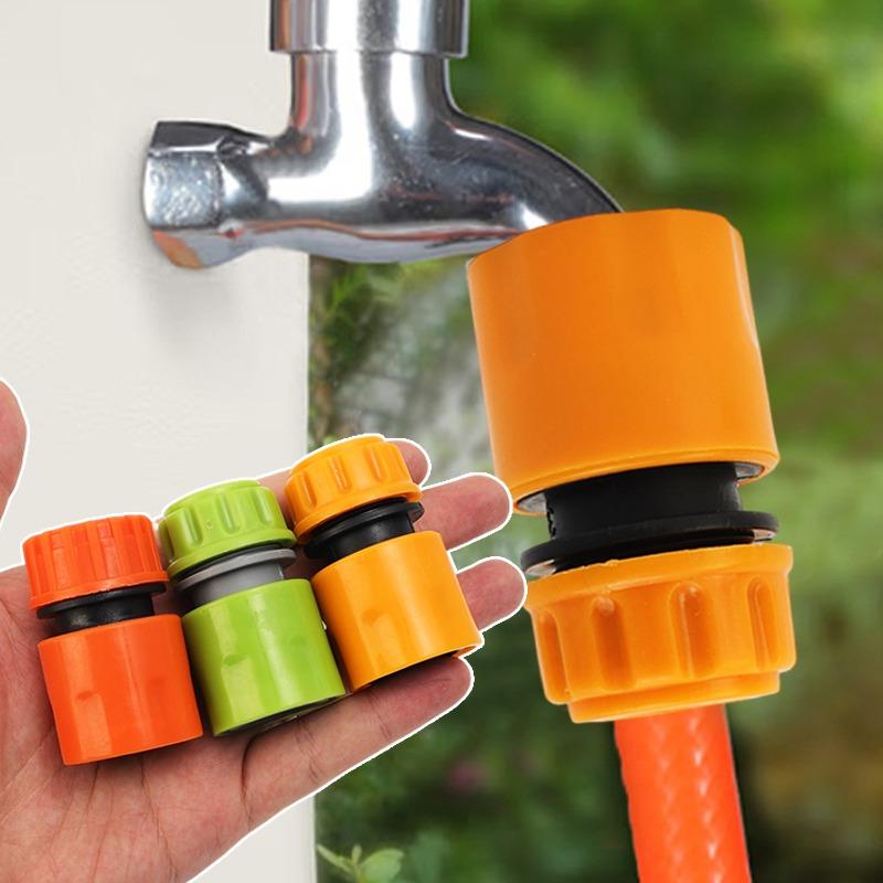 6-1PCS Garden Hose Quick Connector Faucet Extender Hose Connection Joint Garden Water Pipe Connectors Watering Pipe Fittings