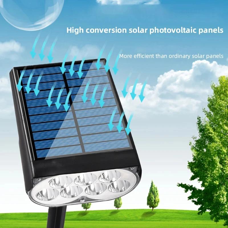 Ultra Bright 7 LED Solar Spot Lights – IP65 Waterproof Outdoor Landscape Lamp with Adjustable Brightness for Garden Lawn Wall Decoration