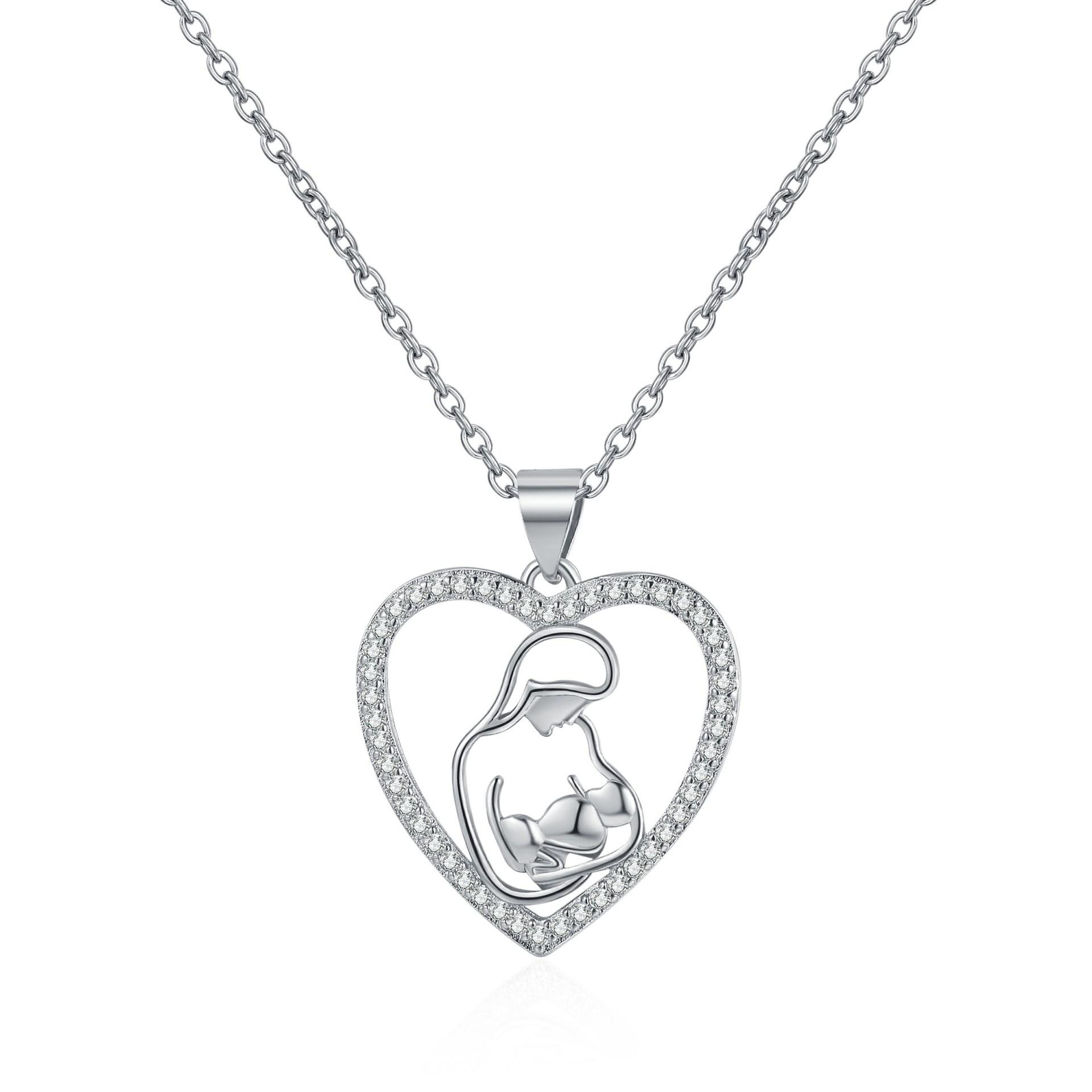 

Модне намисто у формі серця, розроблене жіночою нішею, кулон Любов , подарунок до Дня матері