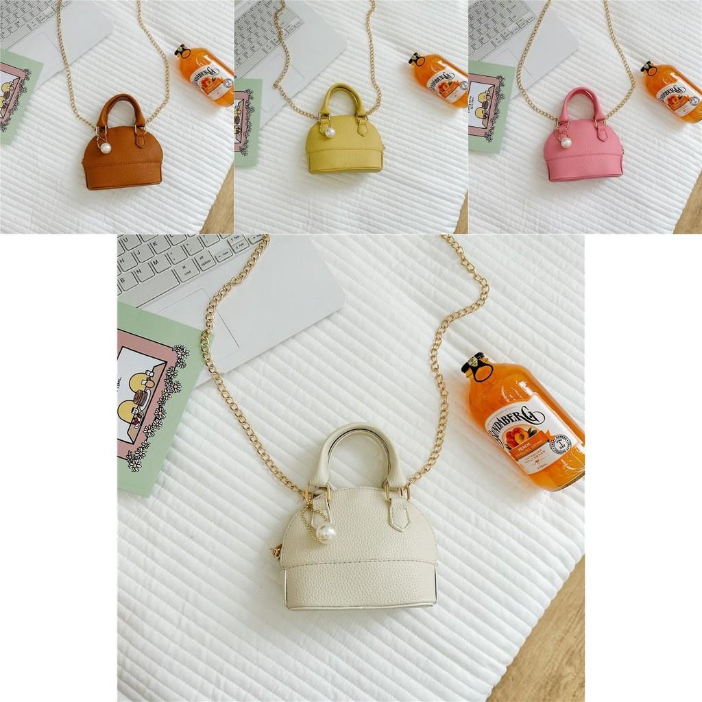 Trendy Pu Leather Mini Shell Bag For Kids Available In Multiple Colors For Fashion