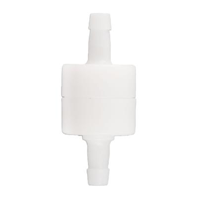 6 Mm Inline Check Valve, Heating Oil, Water, Gas,  , Disposable, Non-returnable,   White Plastic, Easy for Water, Petrol, Oils