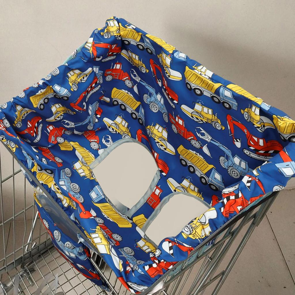 Einkaufswagen-Sitzbezug, Hochstuhlbezug für Kinder, wasserdichtes Polyester, schmutzabweisendes Sicherheitskissen aus Polyester für Babys und Kleinkinder