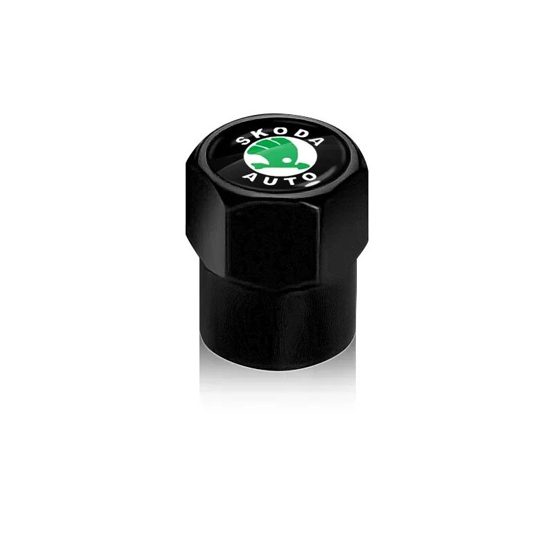 

Car Sticker 4pc Car Tire Valve Cover Hexagonal Cap Air Dustproof For Skoda Octavia MK2 MK1 2 3 A5 A7 A8 Karoq Fabia Superb Rapid чёрный