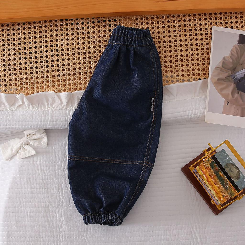 Girls' Jeans Spring Lantern Pants Fashionable Boys' Leg Binding Pants Children's Pants