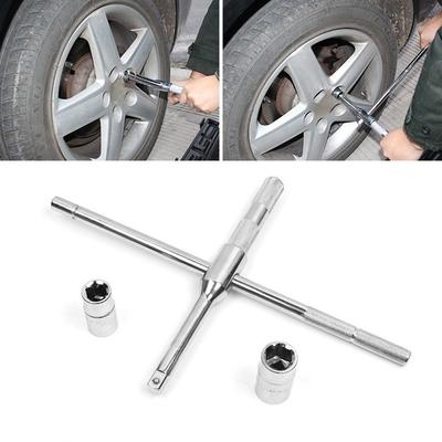 1set Car Wheel Wrench Cross Key For Automotive Car Repair Tool 17-19mm 21-23mm Disassembly Socket Spanner Car Repair Tools