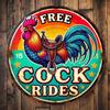 Funny Vintage Rooster Metal Sign Man Cave Bar Wall Decor Gift