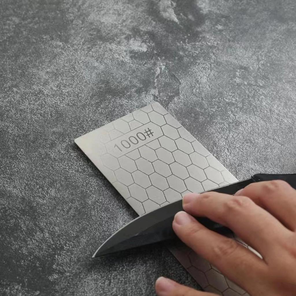 600/1000/800 Grit Diamond Knives Sharpening Stone Grindstone Non-Slip Knife Sharpener Ultra-thin Honeycomb Surface Whetstone