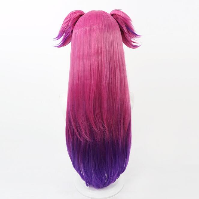 LOL Heartsteel Alune Cosplay paruka Gradient Dlouhá Dva klipy Ponytails Tepelně odolné syntetické vlasy Anime Cosplay paruky + paruková čepice