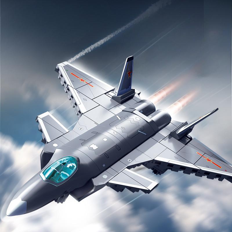 331pcs Military Series Air Force J-20 Fifth-generation Fighter Jet Building Block Children's Toys No Box