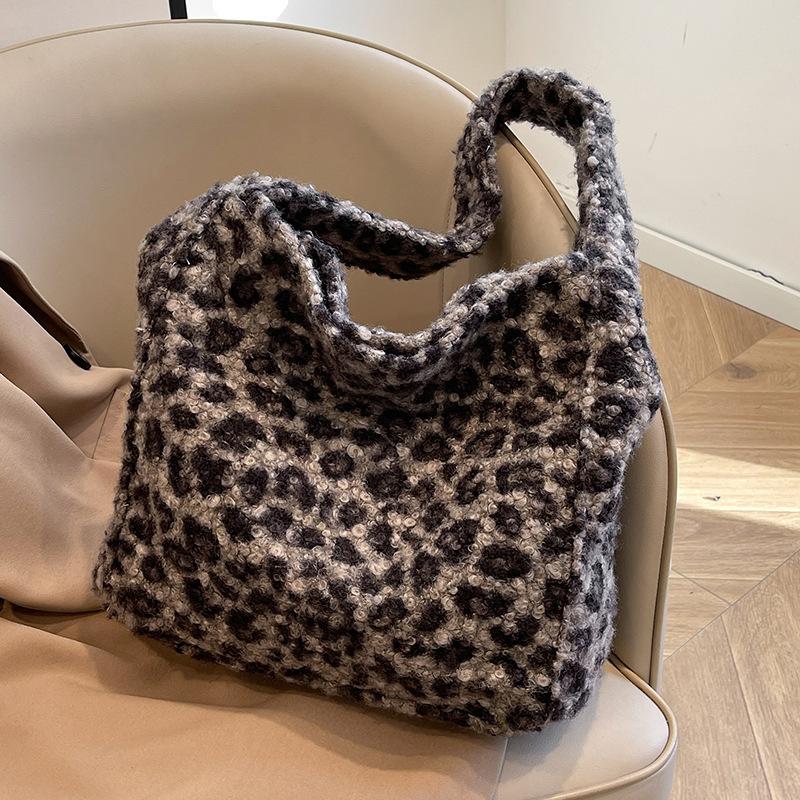 

Сумка-тоут с леопардовым принтом для женщин, большая вместимость, сумка через плечо для поездок на работу, женская