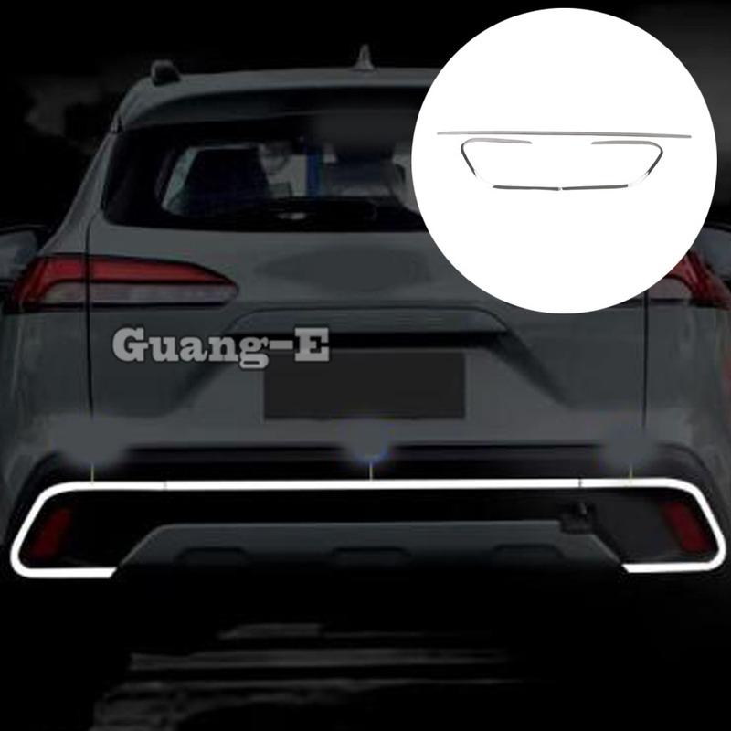 Car Rear Door Trunk Tailgate Lid Cover Strip Bumper Frame Trim Exterior Accessories For Toyota Corolla Cross XG10   2024