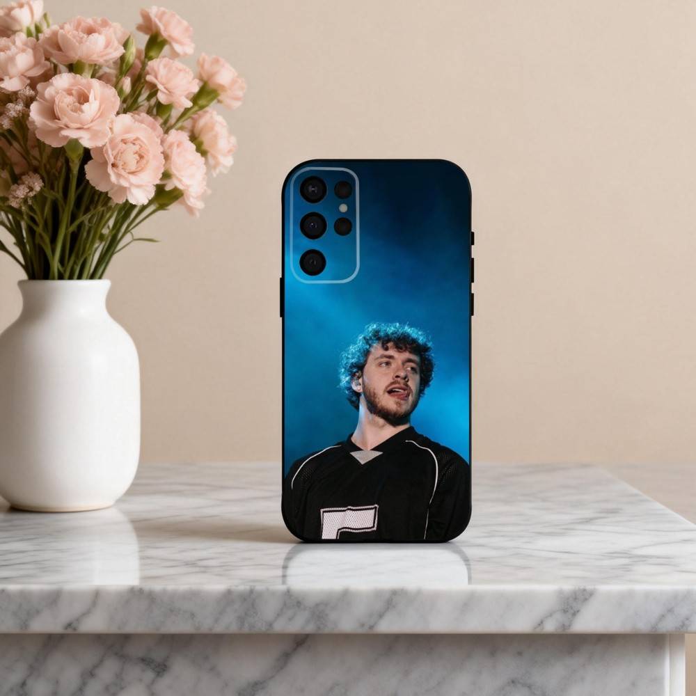 SINGER J-Jack H-Harlow-W Phone Case For Samsung S25,24,23,22,30,21,10,9,Ultra,Plus,Lite,FE,4,5 G Soft Black Case