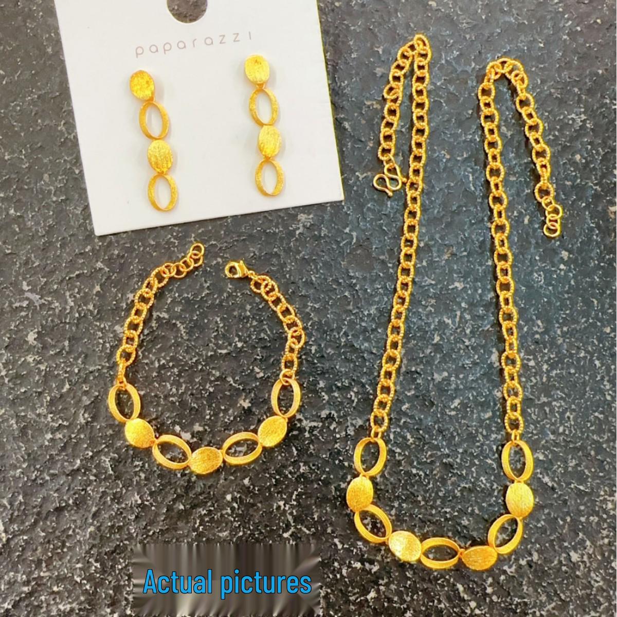 Шикарный французский свитер с аурой и набором из ожерелья и браслета Earrings
