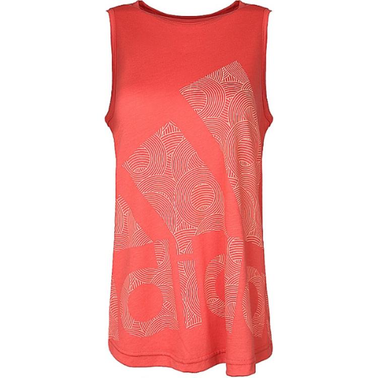 

Adidas Logo Cool Tank Sleeveless Comfortable Vest Women Tops Red CV5107 S