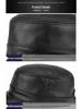 Men's Genuine Leather Flat Cap - Autumn/Winter Baseball Style for Middle-aged & Elderly
