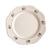 Ins French Household Kitchen Vintage Flower Plate Afternoon Refreshment Cake Ceramic Dish Fruit Salad  Swing Props