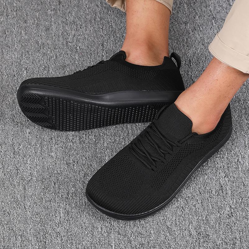 New Fashion Sneakers Mesh Soft Sole Breathable Casual Lace Up Shoes Versatile Daily Round Toe Couple Running Shoes Hot Selling
