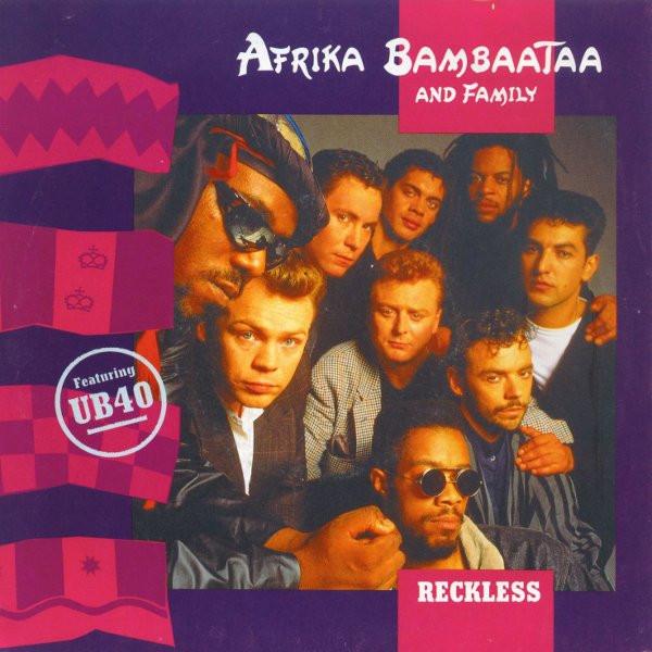 

7inch Record AFRIKA BAMBAATAA FAMILY UB40 Reckless B73054 Capitol Records 1988 Canada Dance Electronica Used