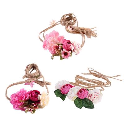 baby flower garland headband