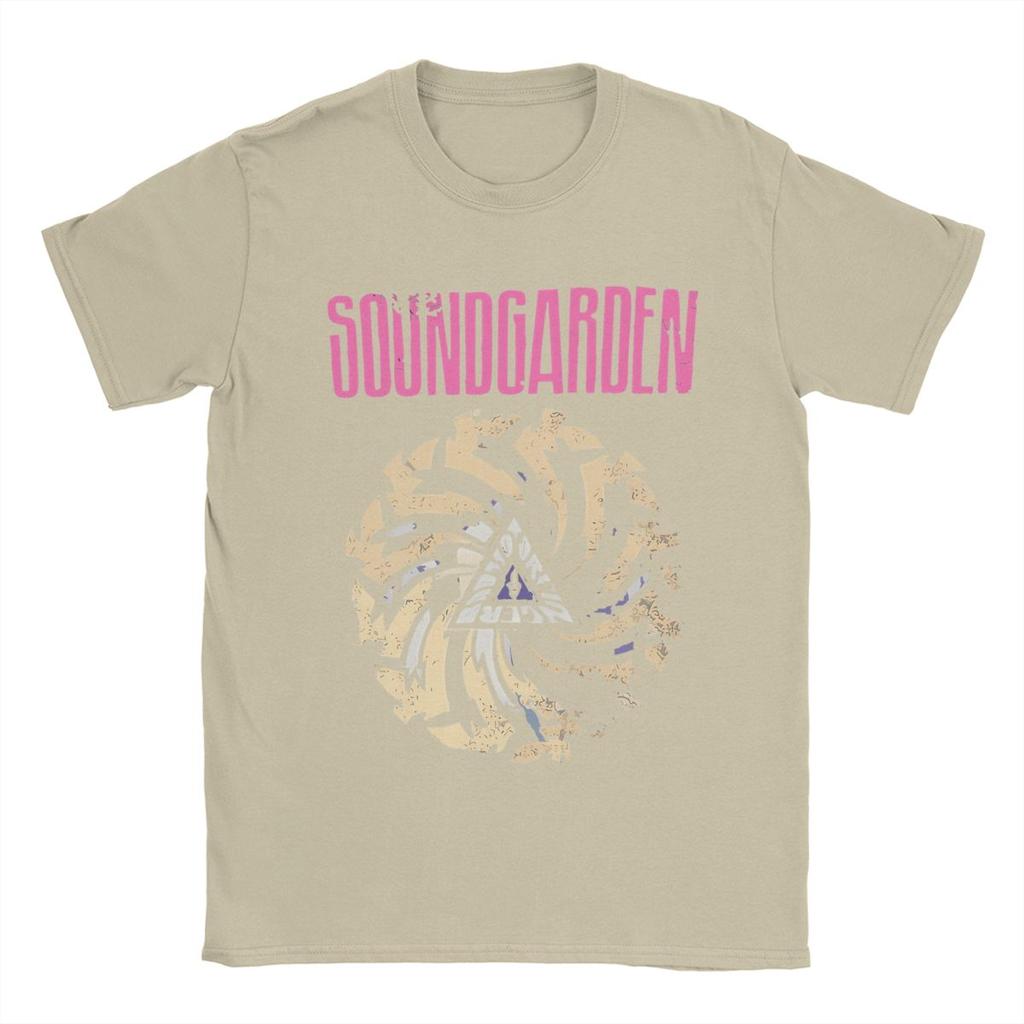 Soundgardens Band T Shirts for Men 100% Cotton Vintage T-Shirts Round Collar Tees Short Sleeve Clothes 6XL