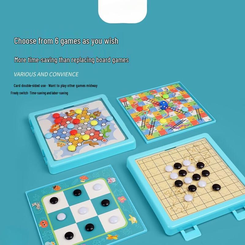 

QJ330 6-in-1 Multi-Game Board Set