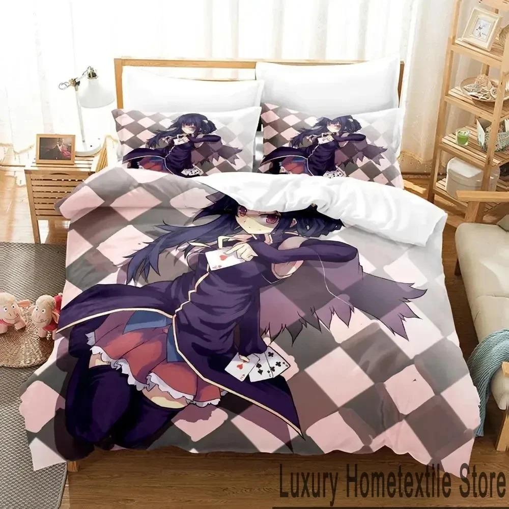 Anime No Game No Life Bed Cover Collection Comforter Cover Bed Collection Quilt Cover Pillowcase Comforter king Queen Size Size Boys Adult Bed Cover