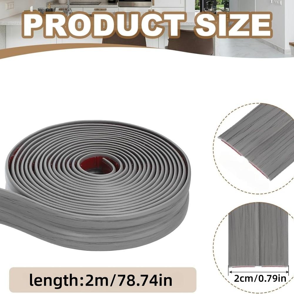 1pc 2mX2cm Table Edge Guard Pvc Self Adhesive Furniture Corner Protector Strip Waterproof Anti-collision Strip Waterproof