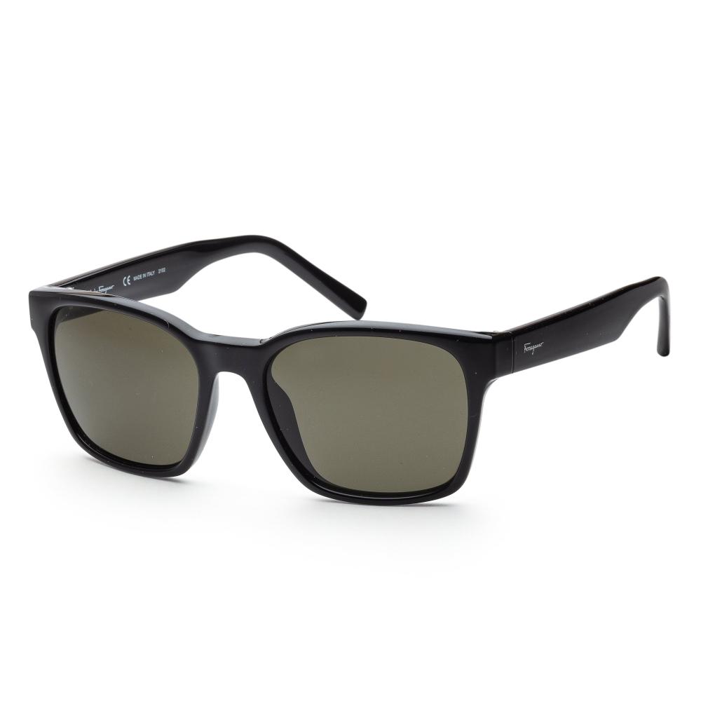 

Женские модные солнцезащитные очки Ferragamo 55 мм, черные