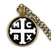 Punkové náhrdelníky Rocková kapela My Chemical Romance Kulatá skleněná kopule Kabošon Náhrdelník Módní Fanoušci Článkový řetěz Šperky