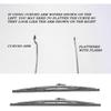 Front Windshield Wiper Blades, 12in/30.48cm Stainless Steel Polished Windshield Wipers Universal Quiet Wiper Blades for Auto Car